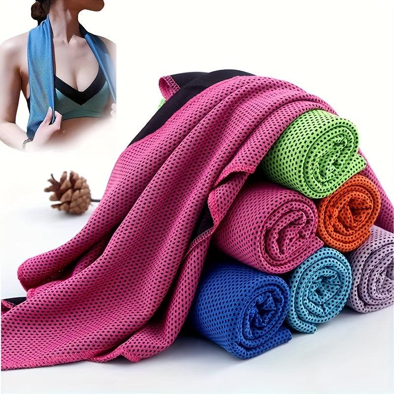 Cooling Quick Dry Fitness Towel for Yoga Running Exercise and Beach Sports