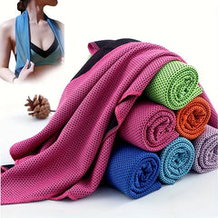 Cooling Quick Dry Fitness Towel for Yoga Running Exercise and Beach Sports