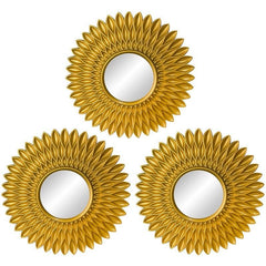 Golden Silvery Hanging Mirror Living Room Background Wall Deco