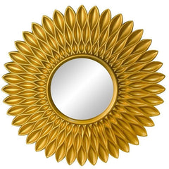 Golden Silvery Hanging Mirror Living Room Background Wall Deco
