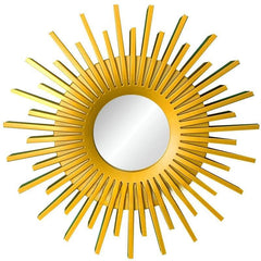 Golden Silvery Hanging Mirror Living Room Background Wall Deco