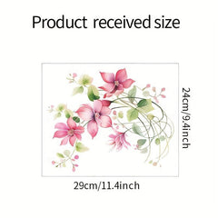 Flower Toilet Sticker Self Adhesive Decals Room Decor
