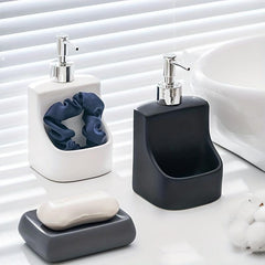 Ceramic Soap Dispenser 390ML Refillable Empty Bottle