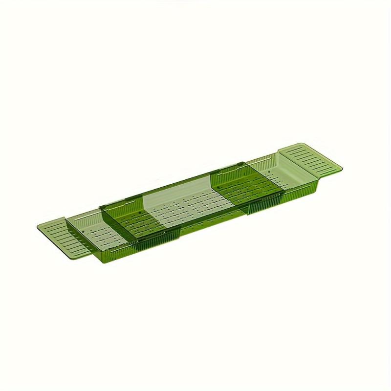 Bathtub Tray Plastic Retractable Bathroom Organizer Space Saver