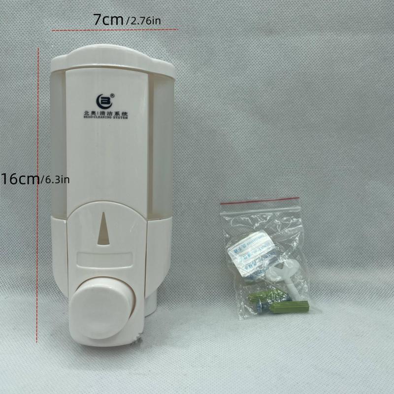 Wall Mount Soap Dispenser Hotel Bathroom Hand Sanitizer Plastic Shower Gel