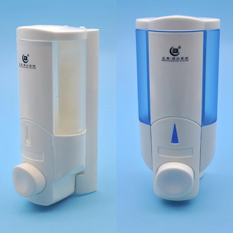 Wall Mount Soap Dispenser Hotel Bathroom Hand Sanitizer Plastic Shower Gel