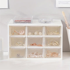 Dustproof Nine Grids Storage Rack with Small Drawer
