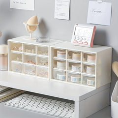 Dustproof Nine Grids Storage Rack with Small Drawer