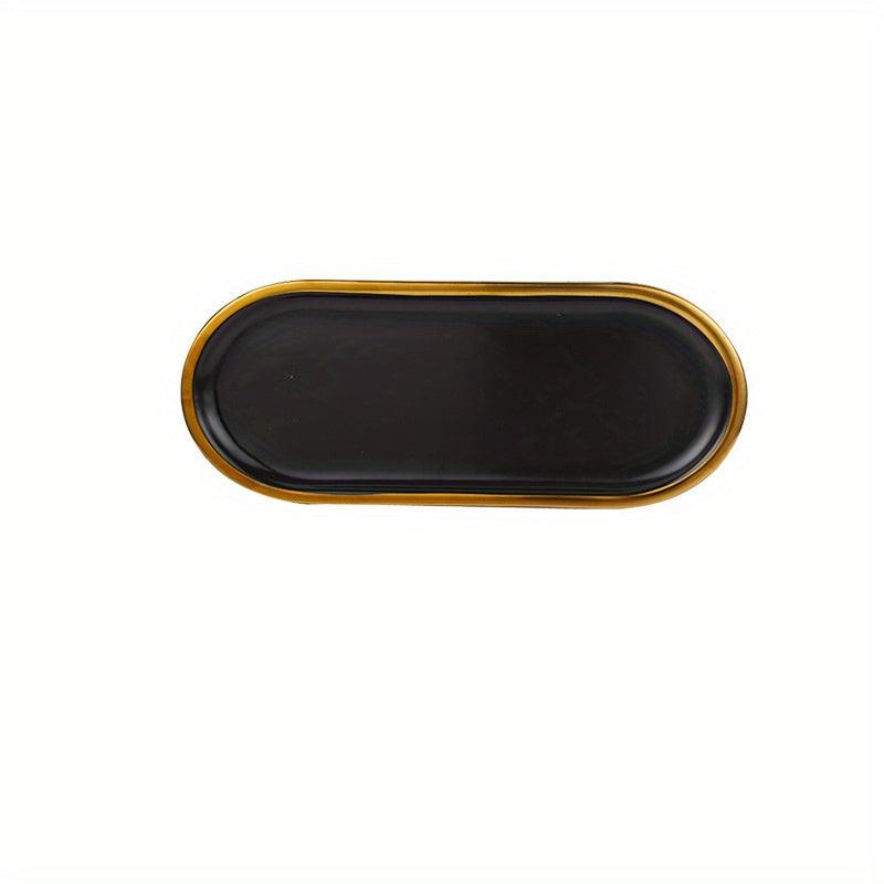 Elegant Marble Pattern Vanity Tray Organizer