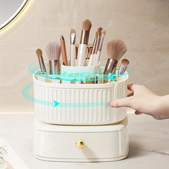 360 Rotatable Cosmetic Storage Box Makeup Perfume Skincare Organizer Rack
