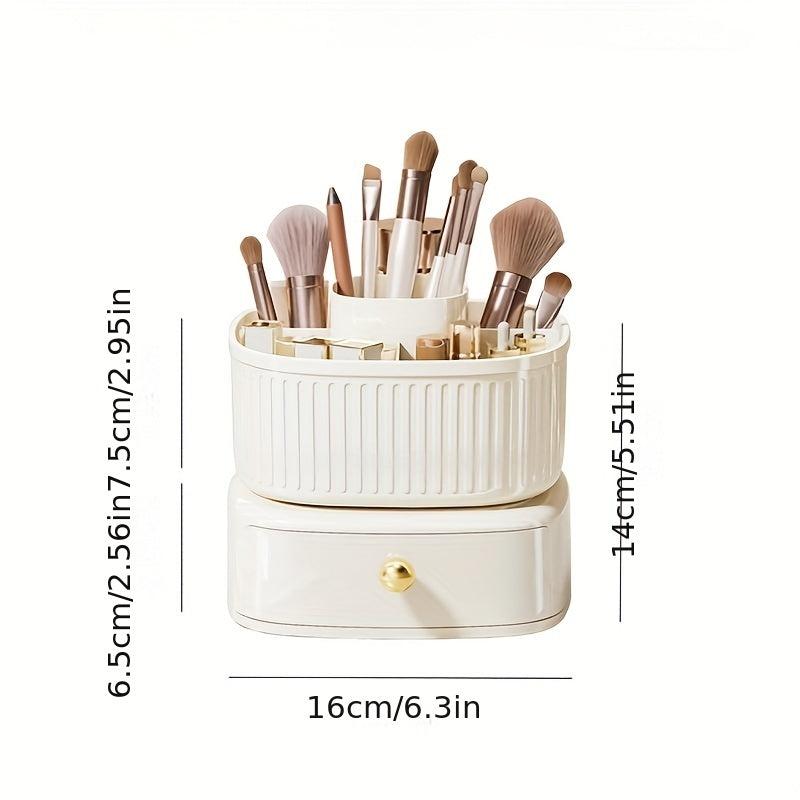 360 Rotatable Cosmetic Storage Box Makeup Perfume Skincare Organizer Rack
