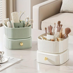 360 Rotatable Cosmetic Storage Box Makeup Perfume Skincare Organizer Rack