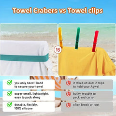 Beach Towel Clips - Secure Windproof Clips for Chairs & Wheelchairs