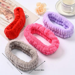 2pcs Coral Fleece Hair Band Soft Hairband for Women Girls
