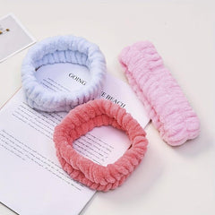 2pcs Coral Fleece Hair Band Soft Hairband for Women Girls