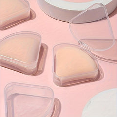 2pcs Makeup Brush Storage Box Portable Transparent Plastic Empty Box