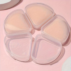 2pcs Makeup Brush Storage Box Portable Transparent Plastic Empty Box