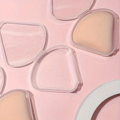 2pcs Makeup Brush Storage Box Portable Transparent Plastic Empty Box