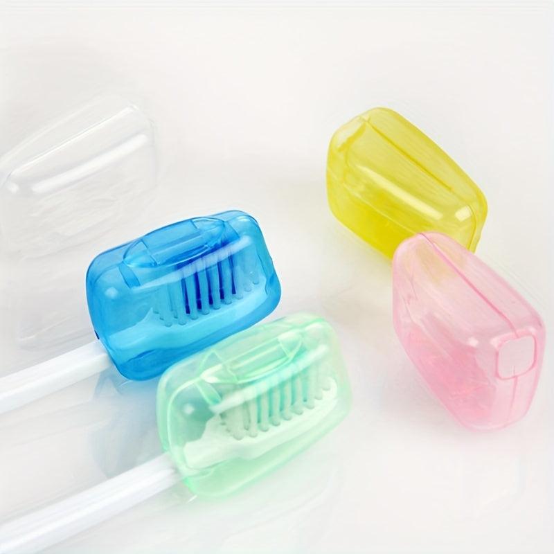 5pcs Portable Toothbrush Head Cover For Travel Camping Toothbrush Cap Case
