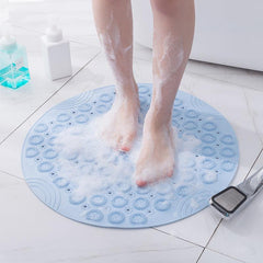 Round TPR Non-slip Bathroom Mat with Suction Cup