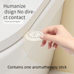 Cream Aromatherapy Toilet Seat Cover Lifter Contactless Handle