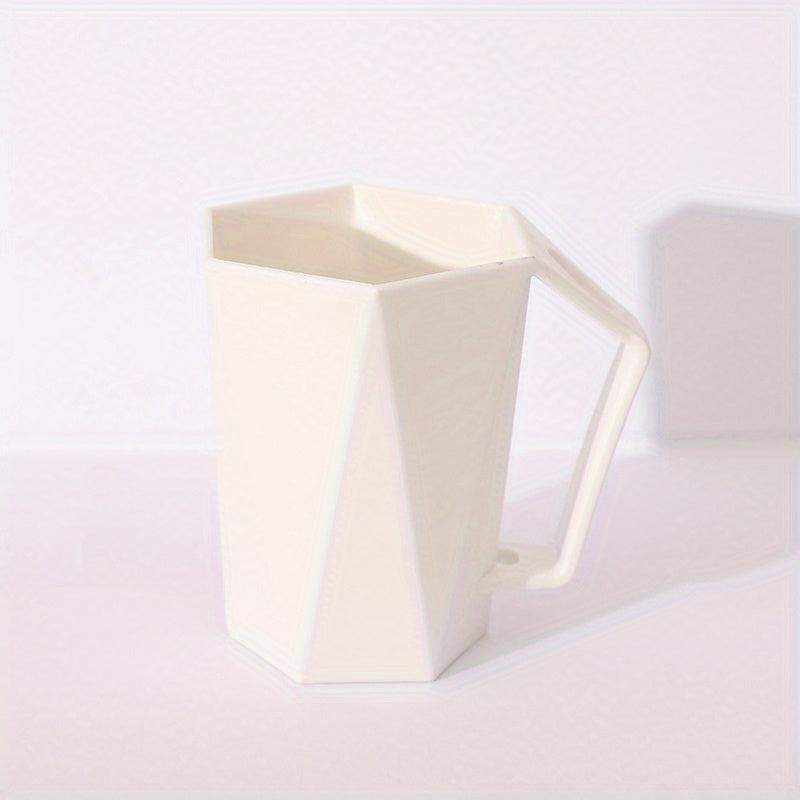 1pc Mouthwash Cup With Handle Plastic Toothbrush Cup