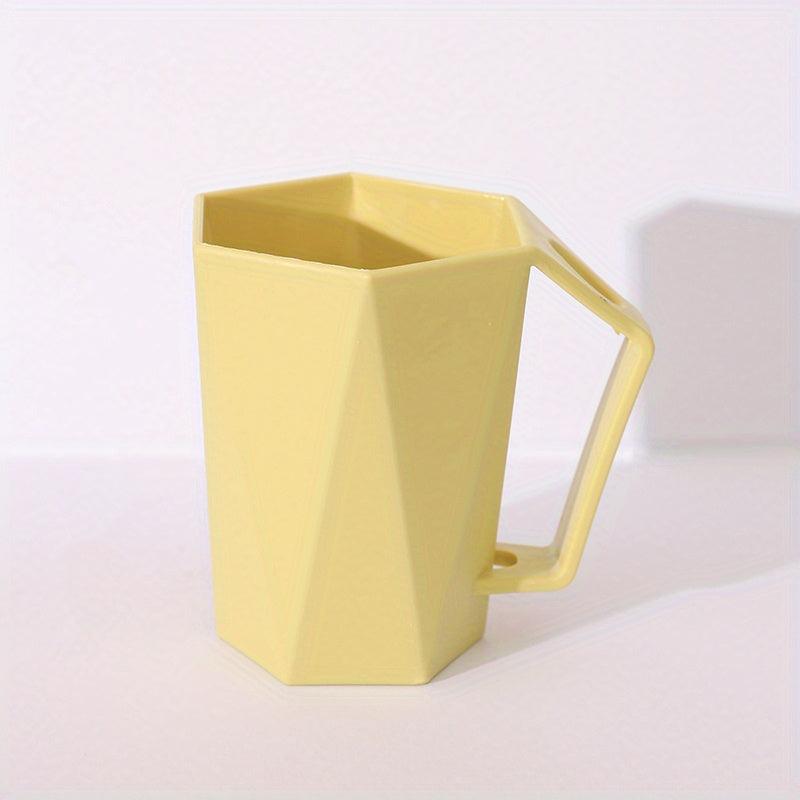 1pc Mouthwash Cup With Handle Plastic Toothbrush Cup