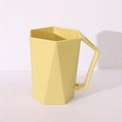 1pc Mouthwash Cup With Handle Plastic Toothbrush Cup