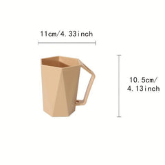 1pc Mouthwash Cup With Handle Plastic Toothbrush Cup