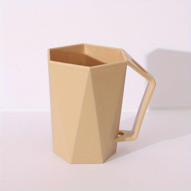 1pc Mouthwash Cup With Handle Plastic Toothbrush Cup