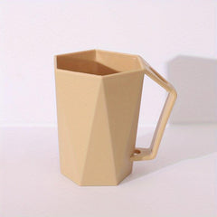 1pc Mouthwash Cup With Handle Plastic Toothbrush Cup