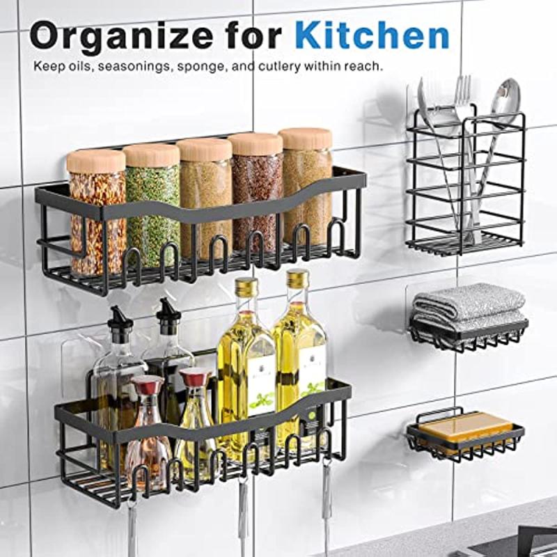 Stainless Steel Shower Caddy Wall Mounted Organizer