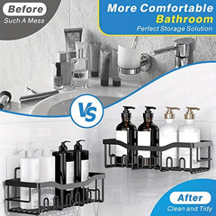 Stainless Steel Shower Caddy Wall Mounted Organizer