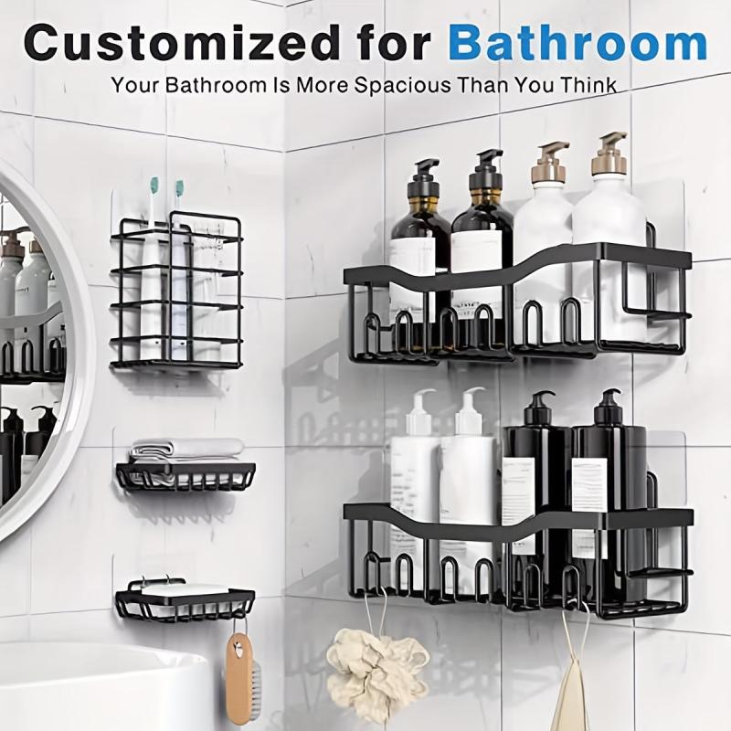 Stainless Steel Shower Caddy Wall Mounted Organizer