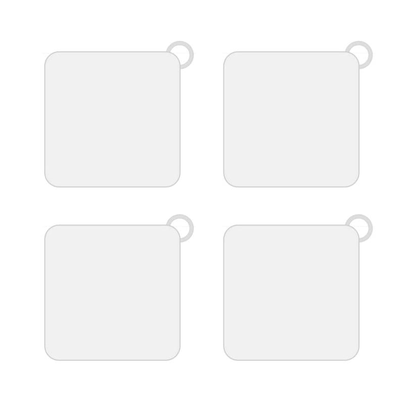 4pcs Sink Stopper Bathtub Drain Cover Hair Catcher Anti Odor Mat Large Silicone