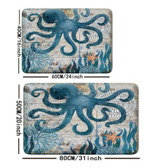 Sea Turtle Pattern Floor Mat Soft Non slip Bath Rug Bath Mat Absorbent Carpet