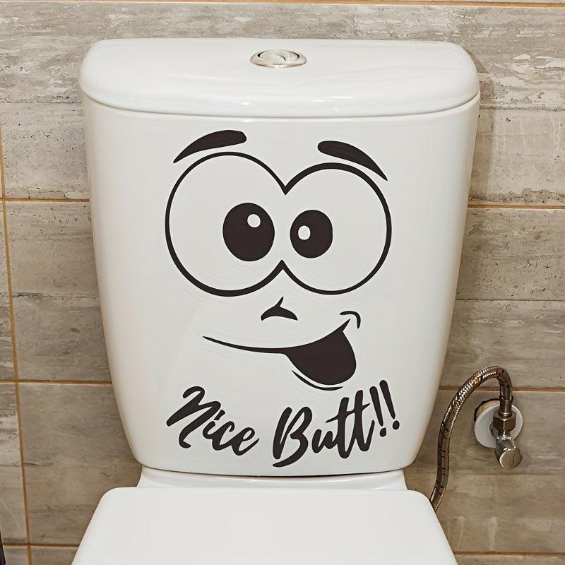 Smile Toilet Cover Sticker Decorative Wall Self adhesive Bathroom Sticker
