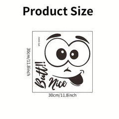 Smile Toilet Cover Sticker Decorative Wall Self adhesive Bathroom Sticker