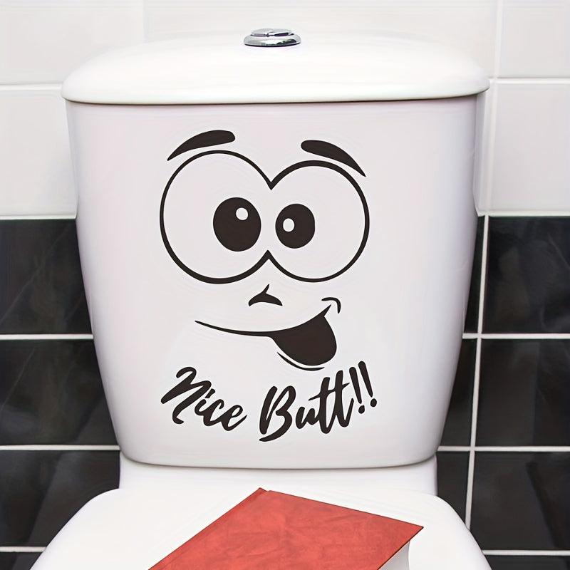 Smile Toilet Cover Sticker Decorative Wall Self adhesive Bathroom Sticker