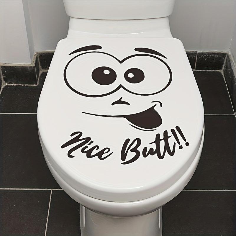 Smile Toilet Cover Sticker Decorative Wall Self adhesive Bathroom Sticker