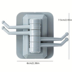 Rotatable Towel Rack Bathroom Towel Hook Adhesive Clothes Hanger