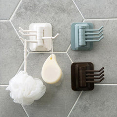 Rotatable Towel Rack Bathroom Towel Hook Adhesive Clothes Hanger
