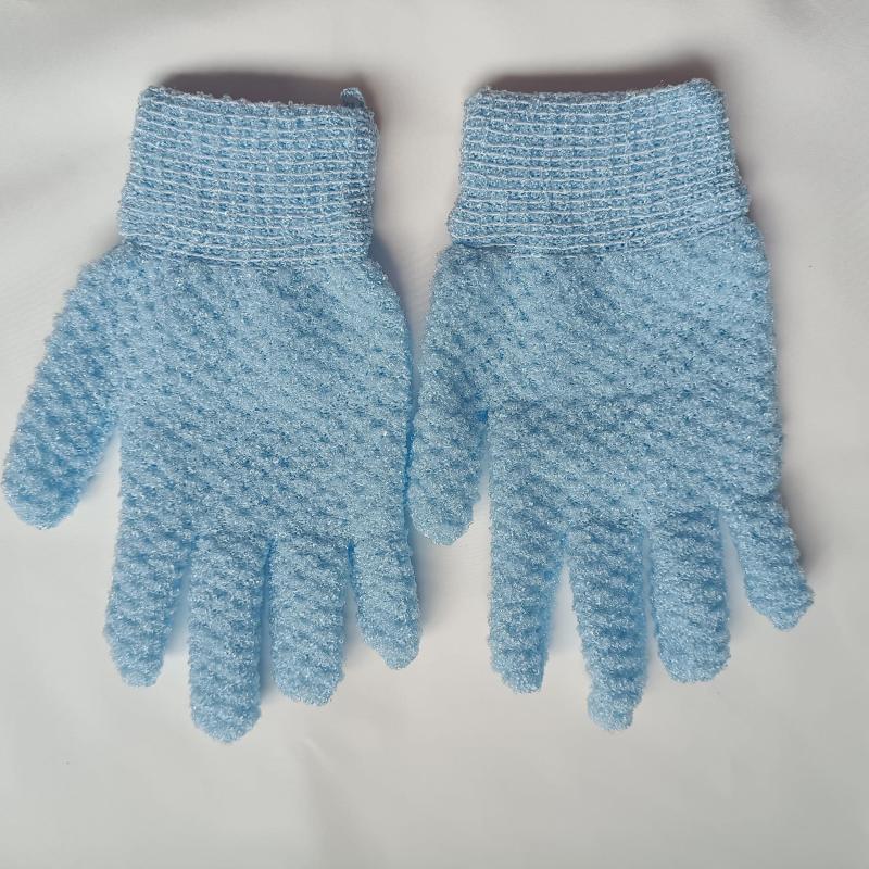 2pcs Exfoliating Bath Gloves for Shower - Deep Body Scrub Shower Scrubber