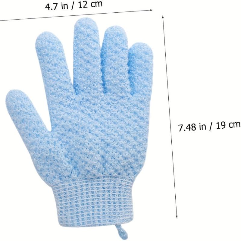 2pcs Exfoliating Bath Gloves for Shower - Deep Body Scrub Shower Scrubber
