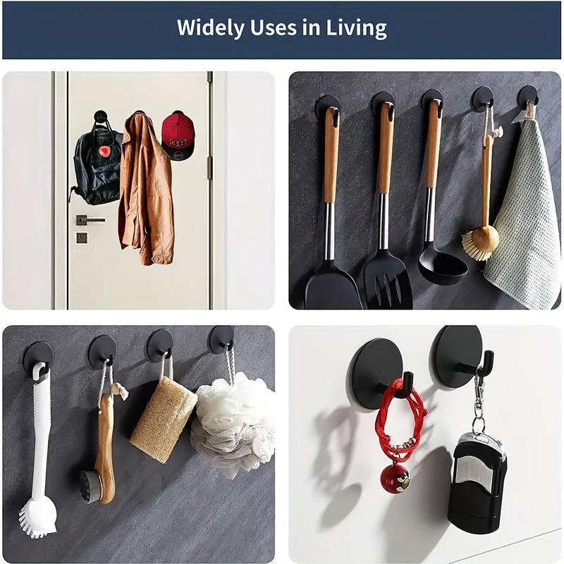 2pcs Heavy Duty Adhesive Towel Hook for Bathroom, Coat Hook for Hanging