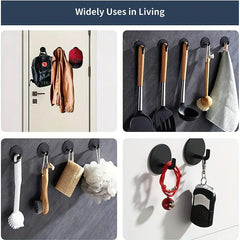 2pcs Heavy Duty Adhesive Towel Hook for Bathroom, Coat Hook for Hanging
