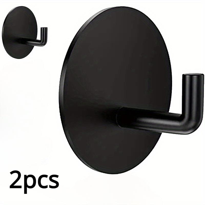 2pcs Heavy Duty Adhesive Towel Hook for Bathroom, Coat Hook for Hanging