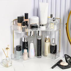 2 Layer Cosmetic Storage Box Large Capacity Storage Rack