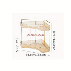 2 Layer Cosmetic Storage Box Large Capacity Storage Rack