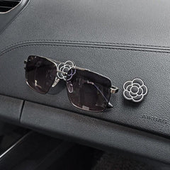 2pcs Camellia Storage Hooks Wall Mounted Household Decoration Hook
